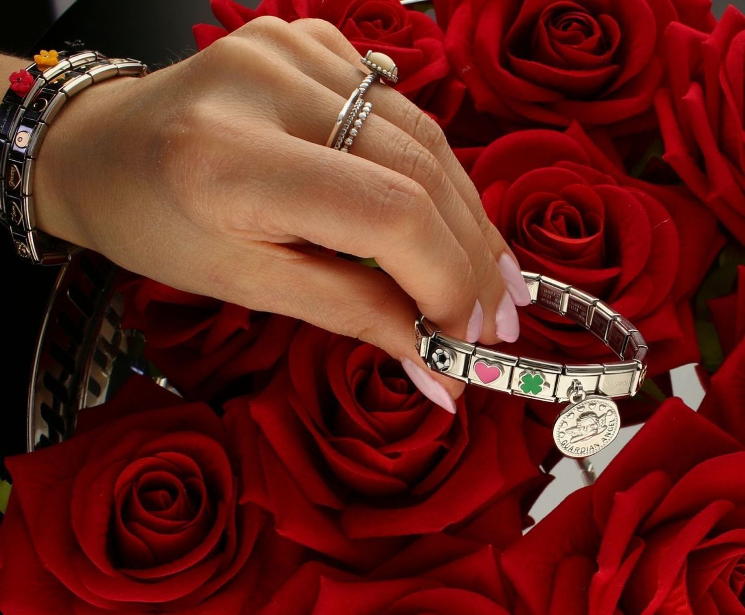 Nomination - Link 925 zawieszka srebro 'Zielona koniczynka' 330202 12 biżuteria nomination nomination zawieszki nomination baza.jpg